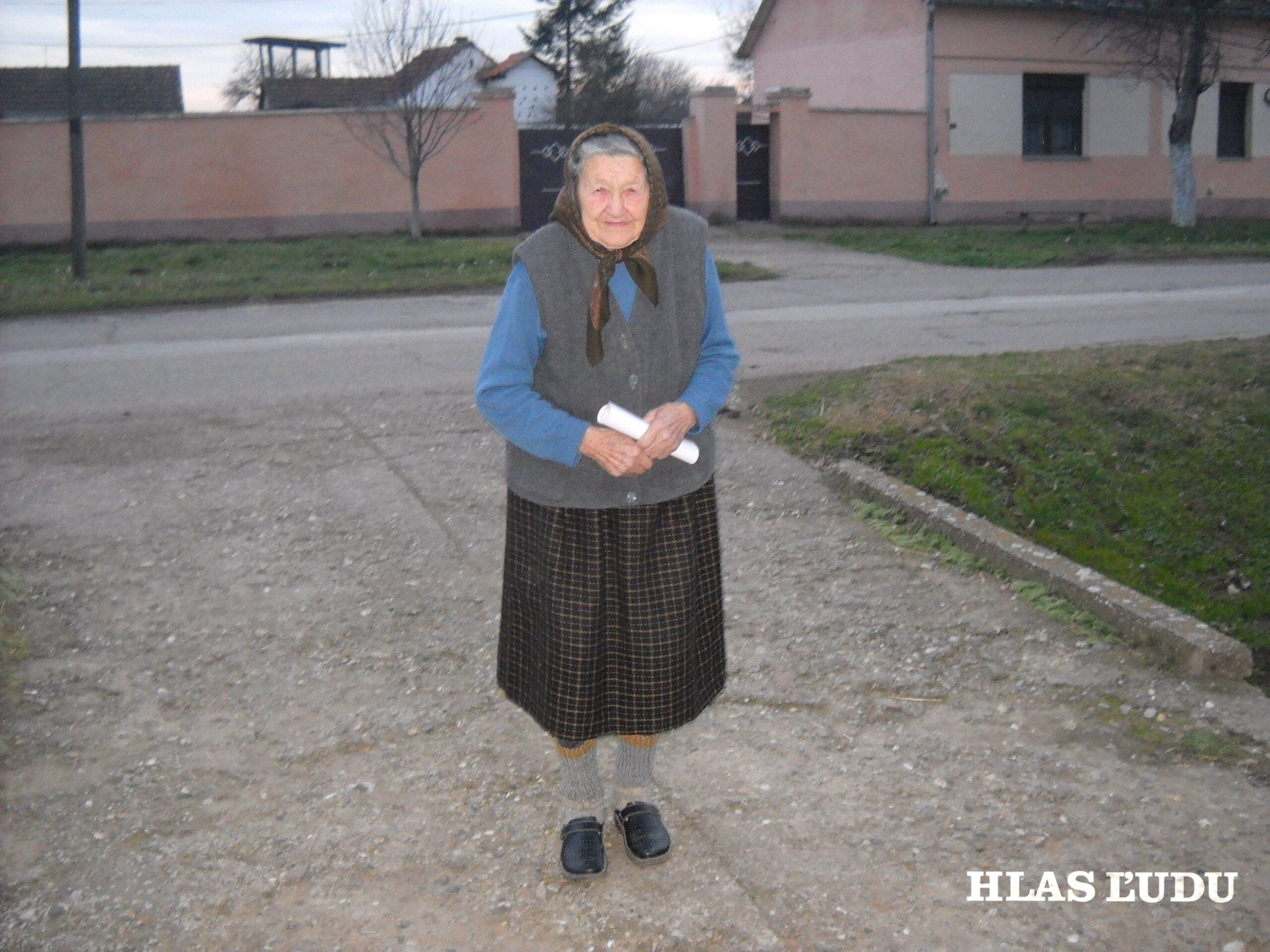 Najstaršia Slovenka v Binguli Katarína Martinková, 87-ročná. Foto: Darko Bábeľa