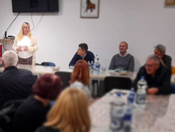 Prítomným sa prihovorila aj výborníčka Mesta Nový Sad a riaditeľka NVU Hlas ľudu Milana Arňašová-Radićová