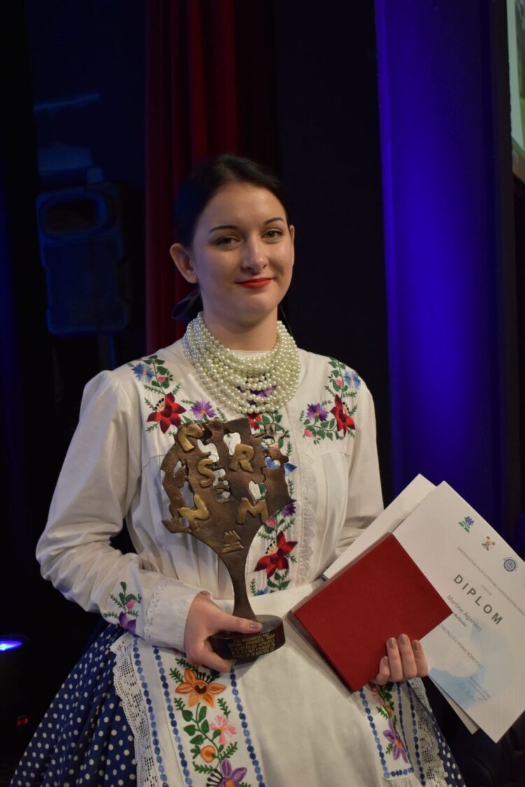 Víťazka festivalu Martina Agarská z Boľoviec