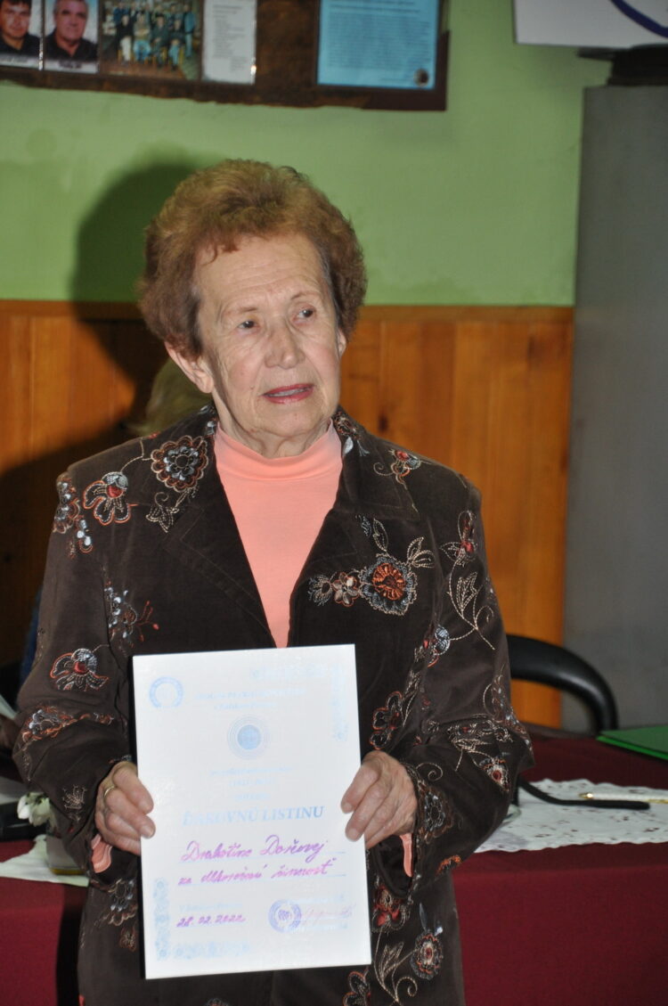 Prvá predsedníčka obnoveného Spolku žien Drahotína Dorčová