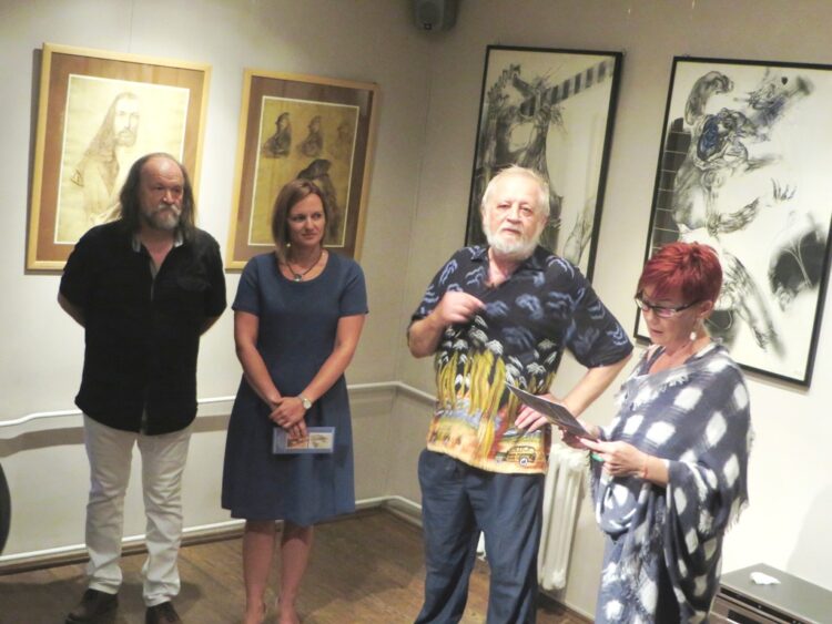 Z otvorenia výstavy Pavla Popa v ÚKVS v roku 2018