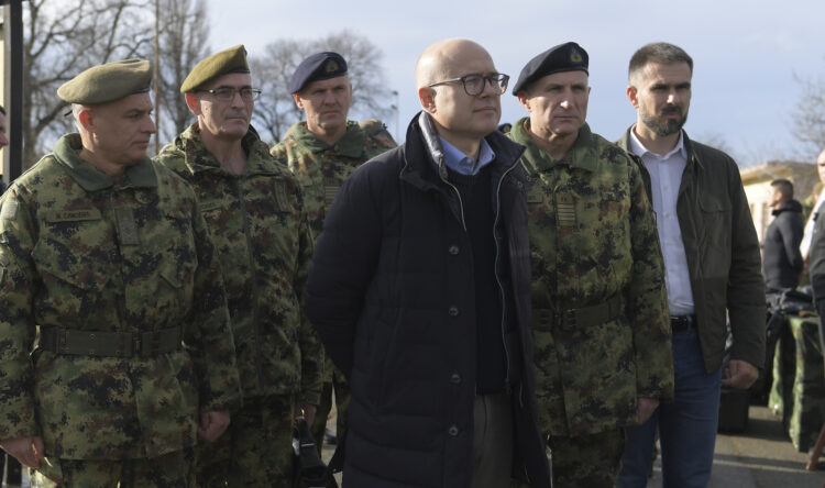 Počas prehliadky riečnej flotily v Novom Sade (foto: Ministerstvo obrany)