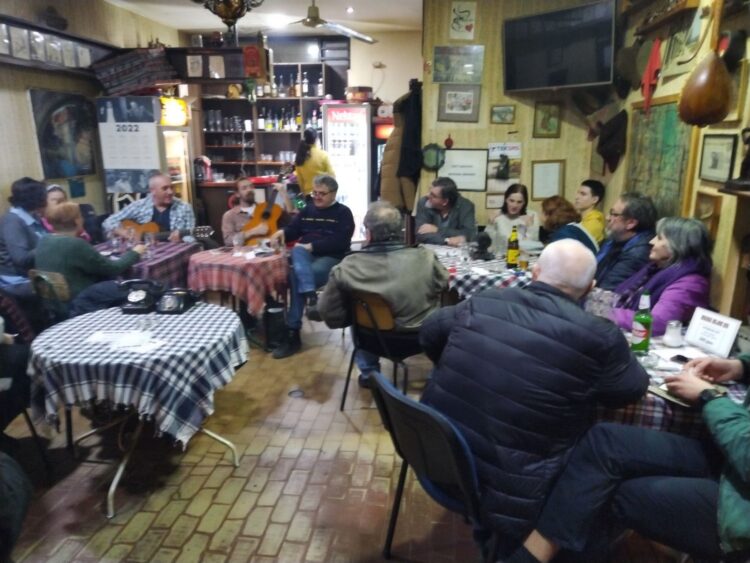 Momentka z literárno-hudobného večierka v Belehrade