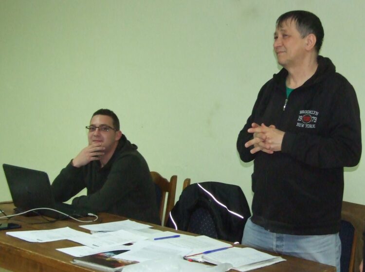 Rastislav Širka (zľava), nový predseda ŠK Kulpín, a tajomník Radoslav Kolarski