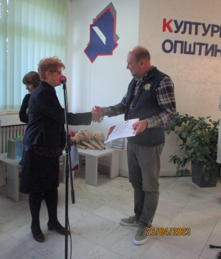 Z udelenia jednej z odmien Alexandrovi Bakovi (foto: Anđelka Maliová)