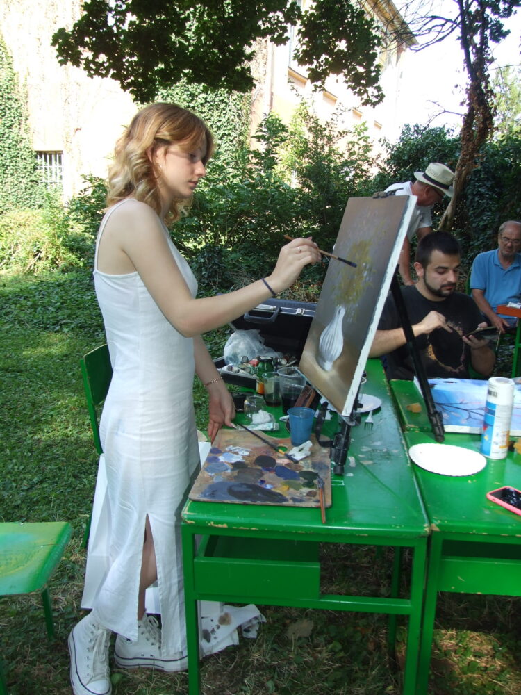 Na tohtoročnom výtvarnom tábore v areáli kulpínskeho kaštieľa