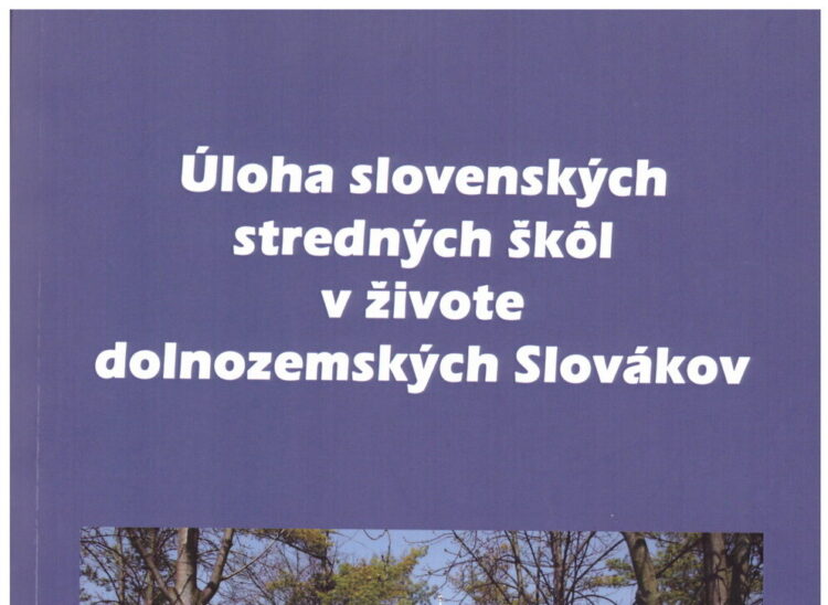 Úloha slovenských stredných škôl v živote dolnozemských Slovákov