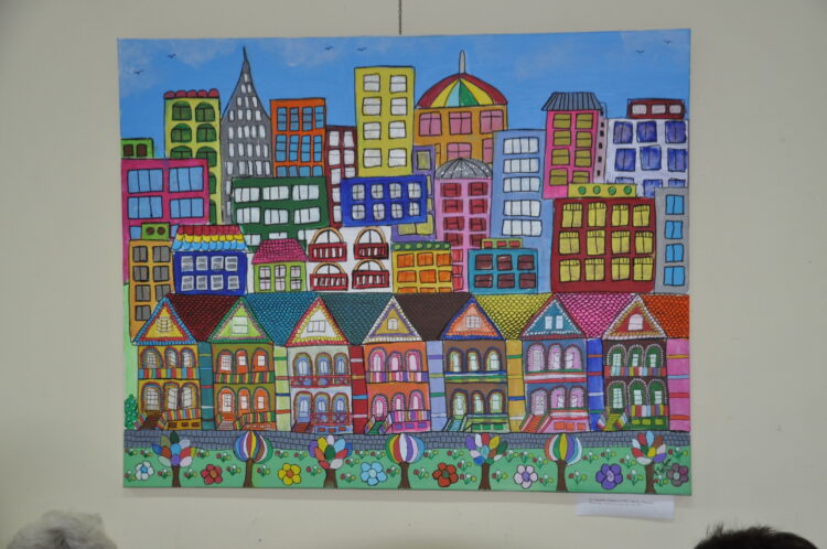 Obraz petrovskej insitnej umelkyne Vlastičky Triaškovej