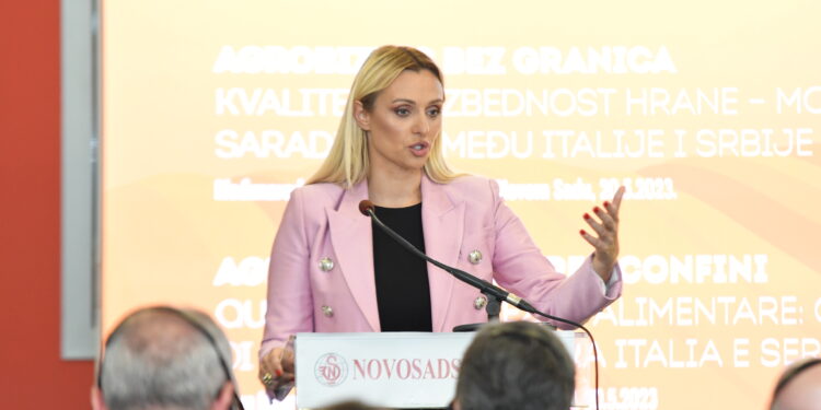 Ministerka Jelena Tanaskovićová