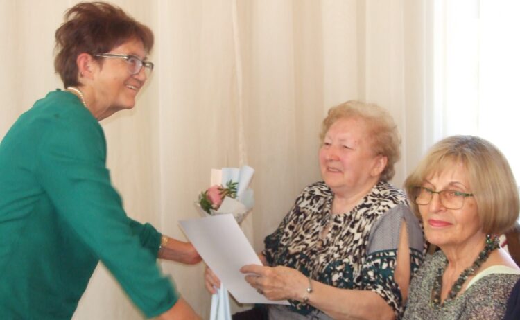 Ďakovný diplom odovzdali aj Ružene Kraticovej z Padiny