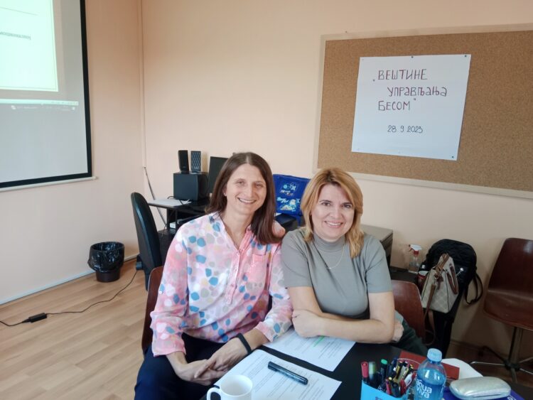 Prednášateľky Gordana Jovančevićová a Zorica Kešeljová