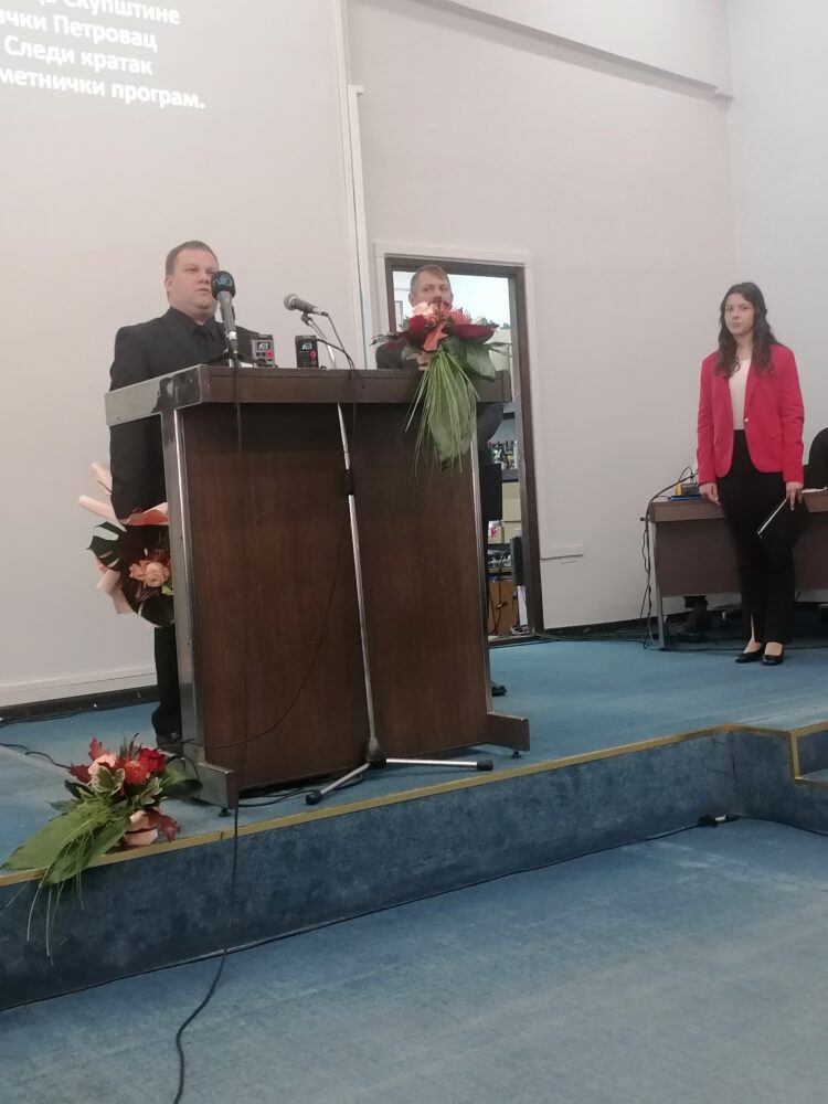 Príhovor velebného pána Jána Vidu, farára petrovského, a nositelia najvyššieho obecného uznania