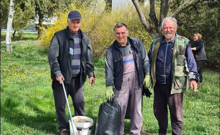 Záber z dnešnej akcie