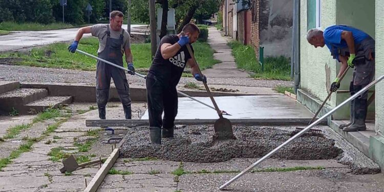 Začali sa práce (Foto: Vesna Kreková)