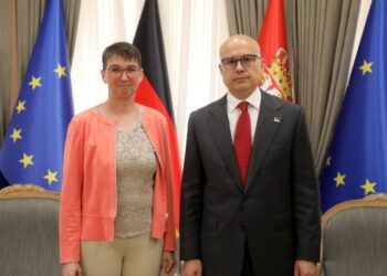 Anke Konrad a Miloš Vučević (Foto: Slobodan Miljević)