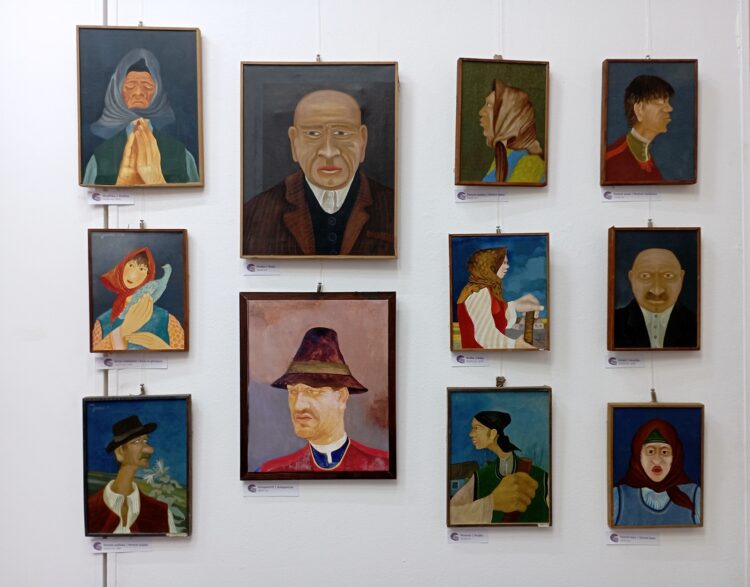 Z výstavy obrazov Martina Jonáša v Galérii insitného umenia v Kovačici