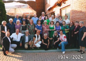 Maturanti kovačického gymnázia znovu spolu po 50 rokoch (Foto: Foto Centar)