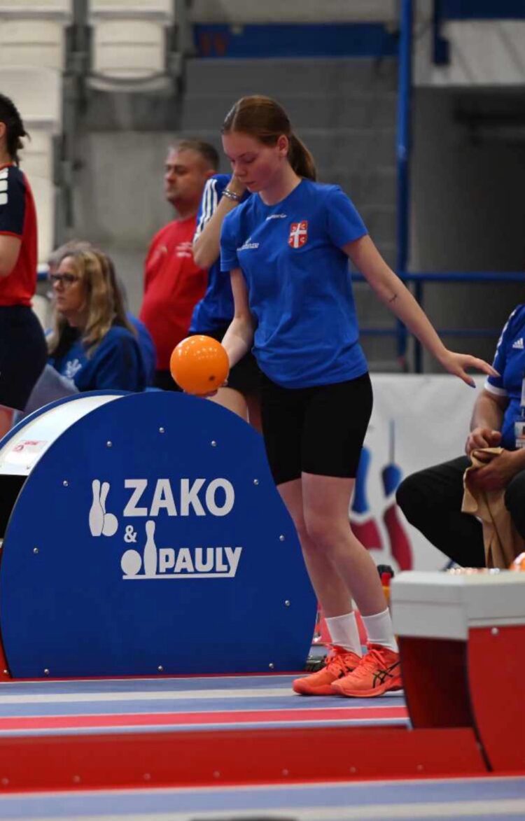 Tamara Milosavljevićová na majstrovstvách v Brezne (Foto: KK Slávia Kovačica)