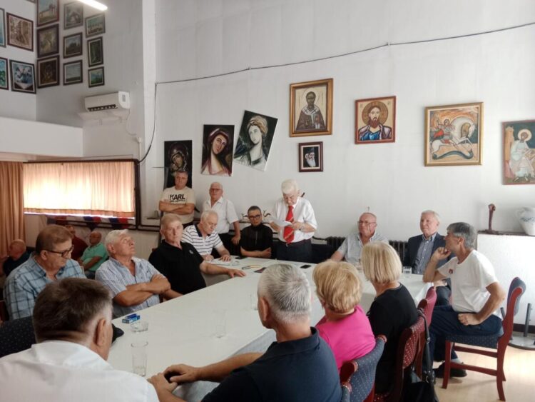 Záber zo spomienkovej akadémie v Dome kultúry