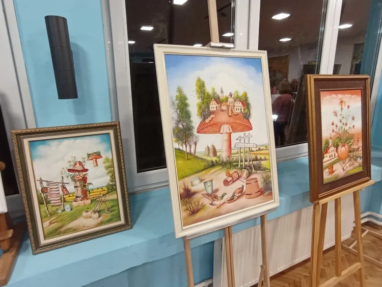 Z výstavy obrazov Ferenca Sunjoga    