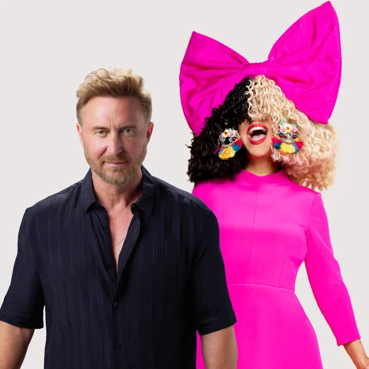 David Guetta a Sia (Foto: Mascom/promo)