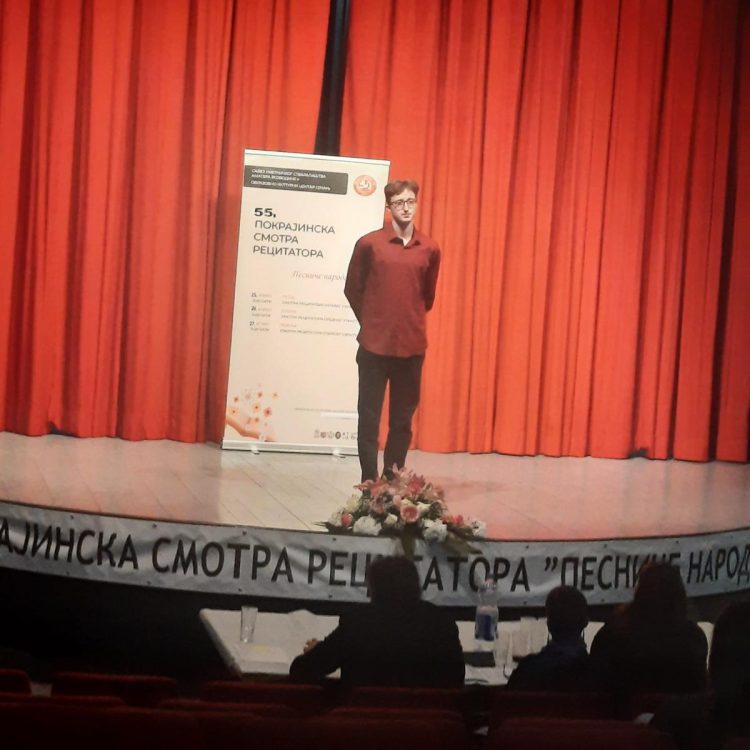 Andrej Simendić postúpil do republikovej súťaže, na ktorej vystupoval už niekoľkokrát (foto: L. Simendićová)