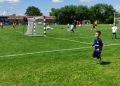 Záber z futbalového turnaja v Kovačici