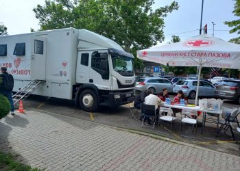 Prvá akcia uskutočnená v transfúziomobile