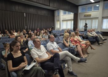 Záber zo stretnutia zdravotníckych pracovníkov