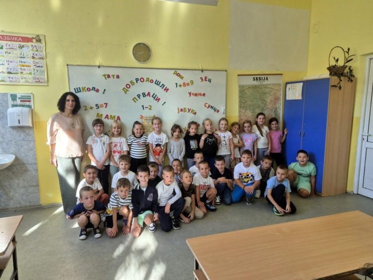 Prváci s vyučovacím jazykom srbským