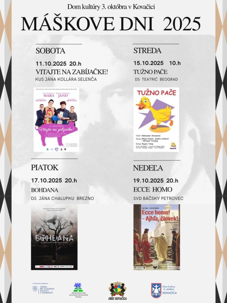 Máškove dni 2025 (plagát)
