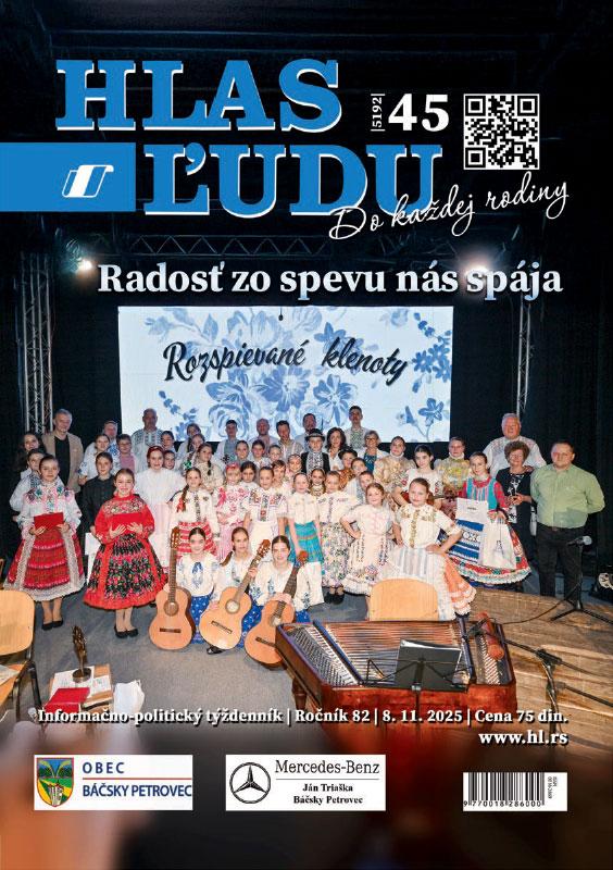 Čislo 45/2025 Hlas Ludu