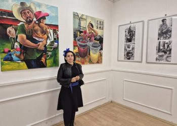 Anastasija Ćiraková na výstave v pazovskej galérii  