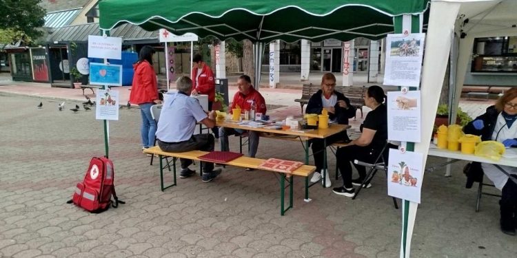 Záber z pondelkovej akcie (foto: z archívu ČK Stará Pazova)
