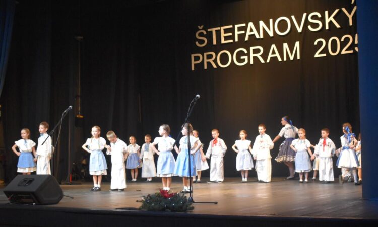 Najmladší členovia vystúpili aj na koncoročnom Štefanskom programe  