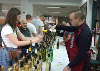 Z degustácie vína počas Veľkej noci v Kulpíne  