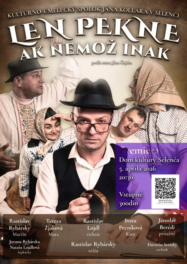 Premiéra  predstavenia sa uskutoční 5. apríla