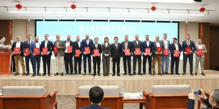 Podpísaná dohoda o umiestnení srbských výrobkov na čínsky trh