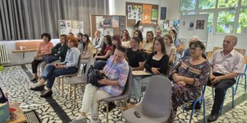 Členovia Literárneho kútika a milovníci krásneho slova na programe