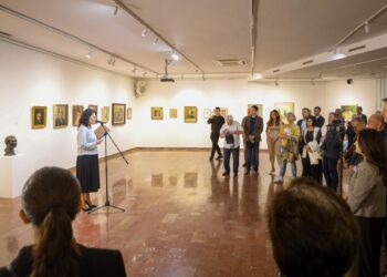 Z otvorenia výstavy Slovenské štetce v belehradskej Galérii 73 (Foto: Nataša Rajaković)