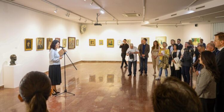 Z otvorenia výstavy Slovenské štetce v belehradskej Galérii 73 (Foto: Nataša Rajaković)