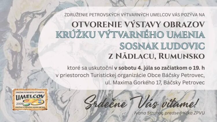 Výstava obrazov v Združení petrovských výtvarných umelcov
