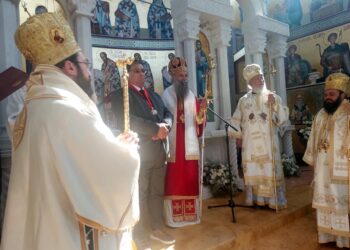 Záber z cirkevnej slávnosti v Novej Pazove (foto: Anđelka Maliová)