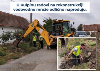 Výkopové práce na novej vodovodnej sieti (Foto: MS Kulpín)