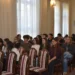 Prítomní žiaci počas návštevy predstaviteliek NRSNM